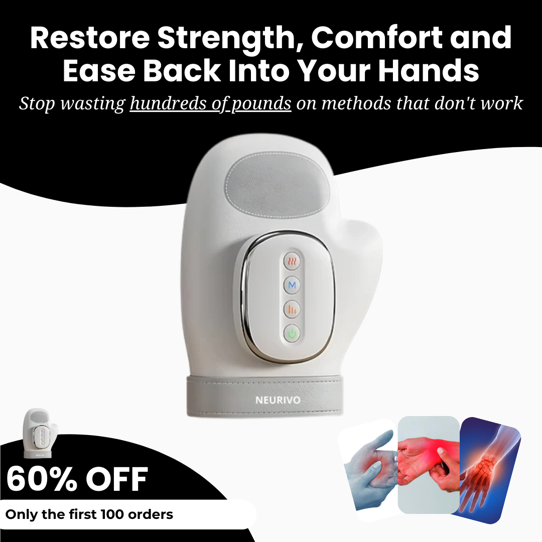 Neurivo - Hand Massager for Arthritis, Carpal Tunnel & Joint Pain